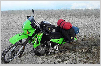 klr650 stuck in desert mud